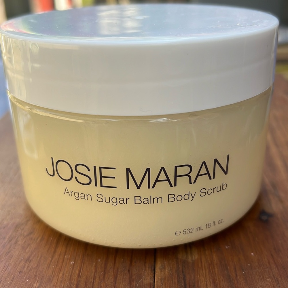 Josie Maran Argan sugar balm body scrub. Soft Jasmine